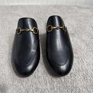 Vertundy Women's Mules Low Heel Leather Slip-On Size 4 Made In Italy